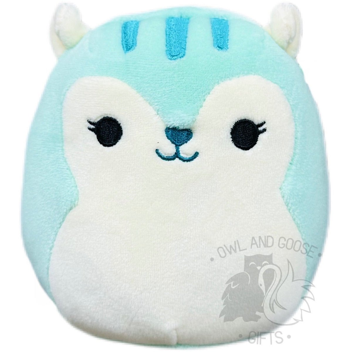 Squishmallow 5 Inch Fuyuki the Green Squirrel Plush Toy - Owl & Goose Gifts