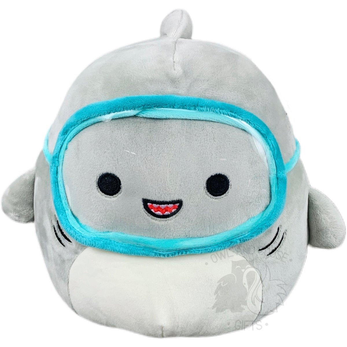 Squishmallow 8 Inch Gordon the Shark with Goggles Plush Toy Owl