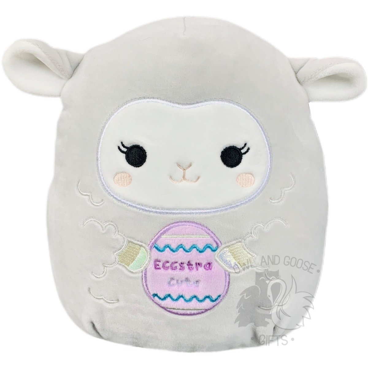 Squishmallow 8 Inch Olana the Lamp Holding Egg Easter Plush Toy Owl