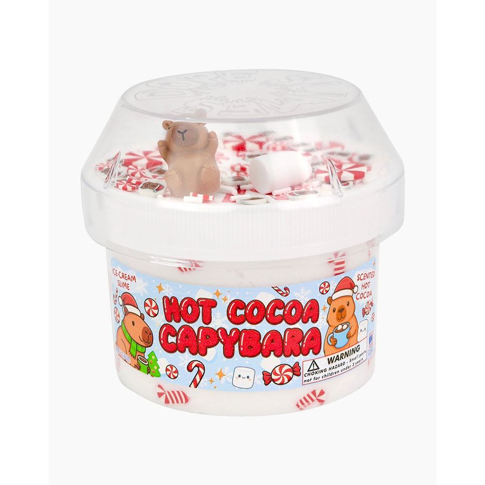 Dope Slimes 8 oz Hot Cocoa Capybara Holiday Slime