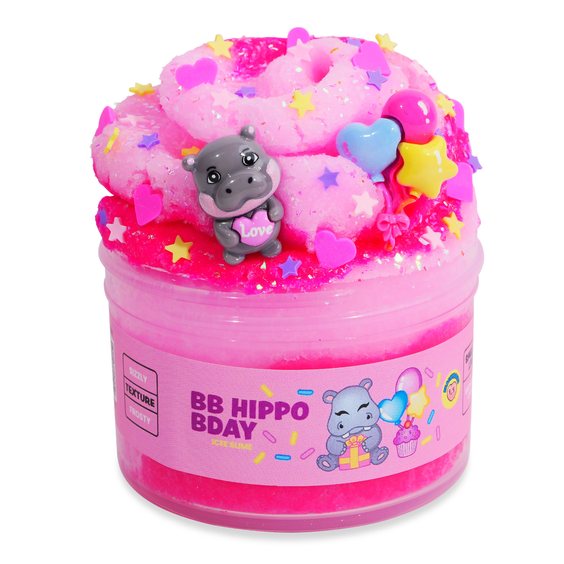 PeachyBbies 7 oz BB Hippo BDay Slime