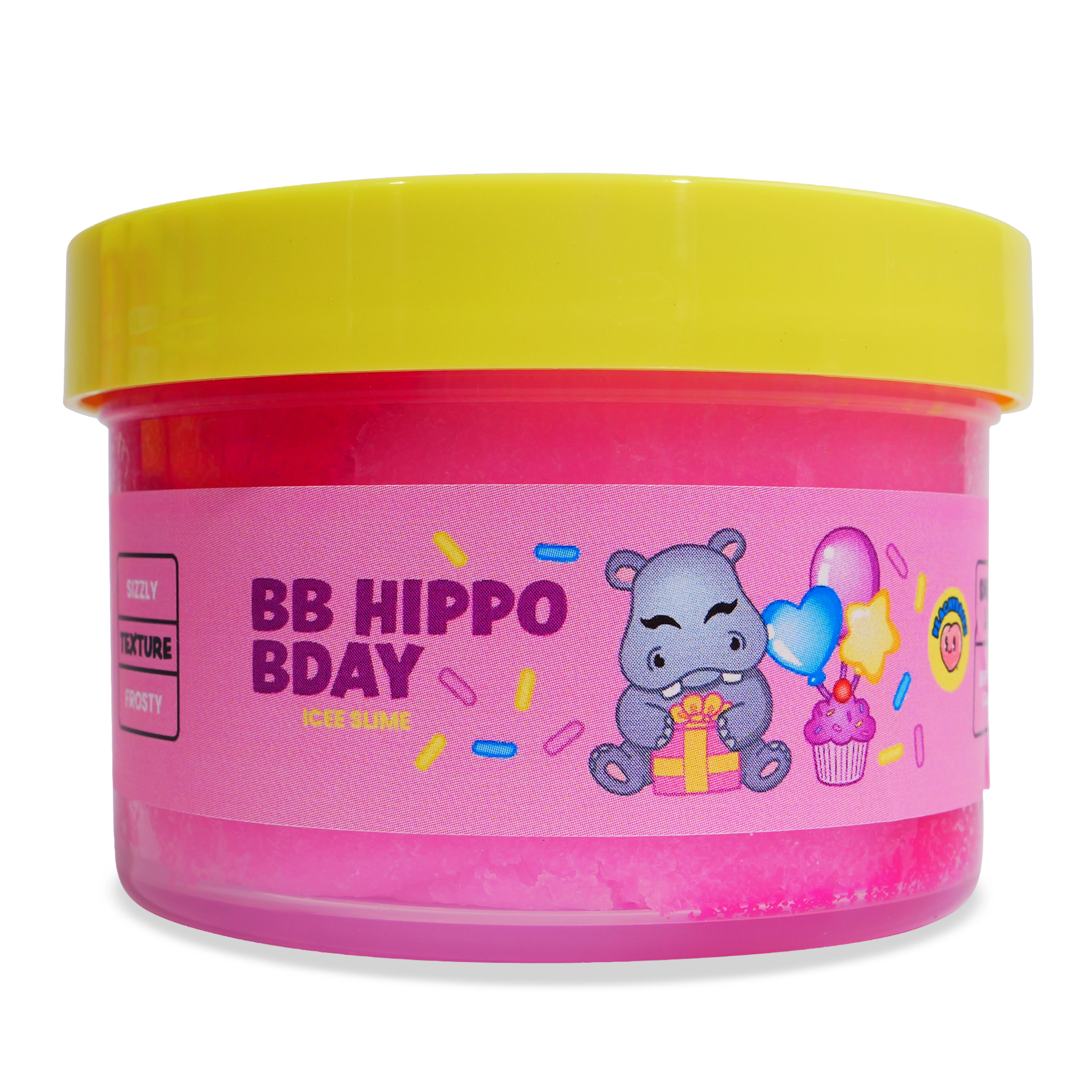 PeachyBbies 7 oz BB Hippo BDay Slime