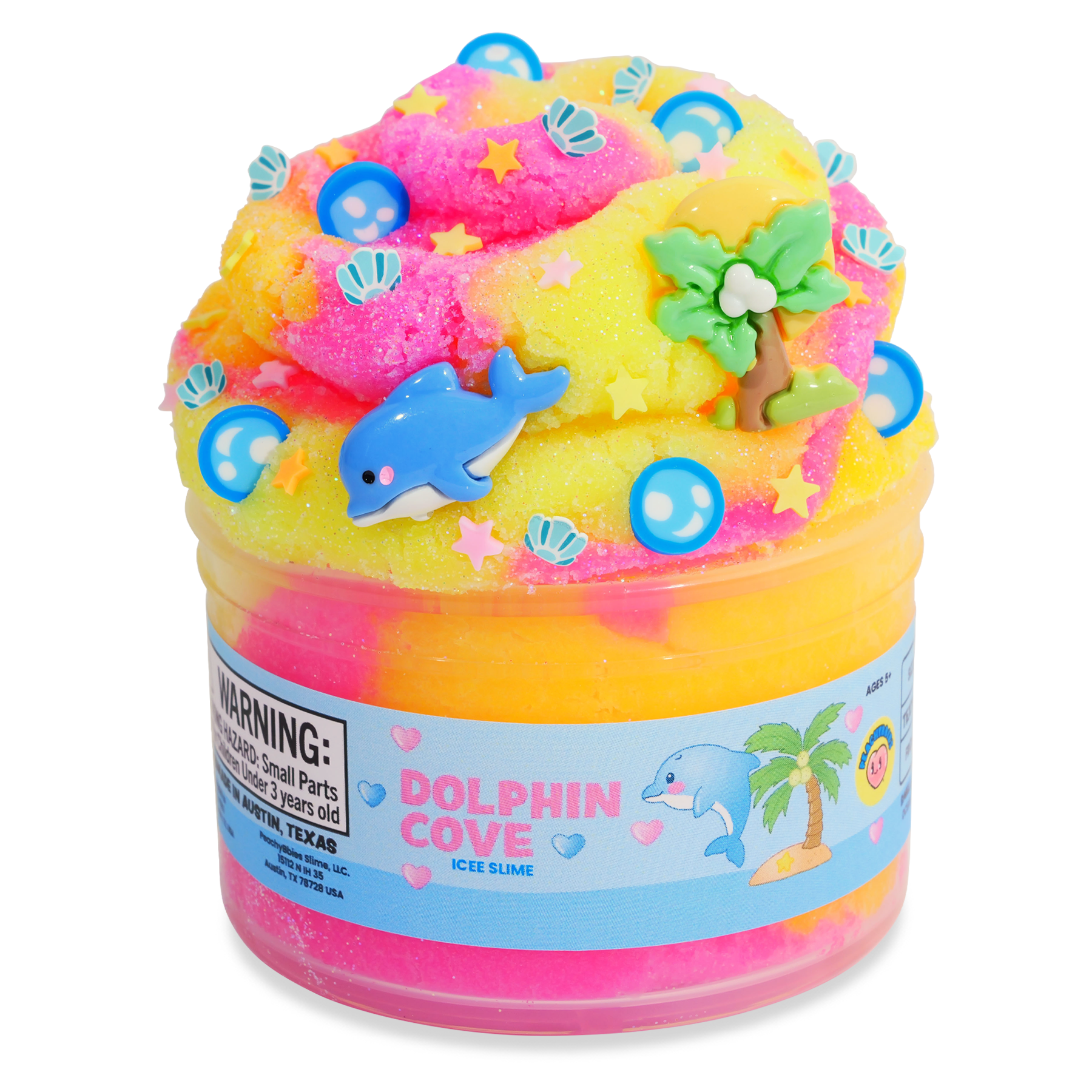 PeachyBbies 7 oz Dolphin Cove Slime