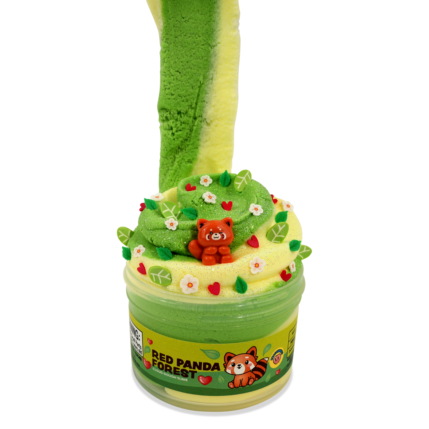 PeachyBbies 7 oz Red Panda Forest Slime