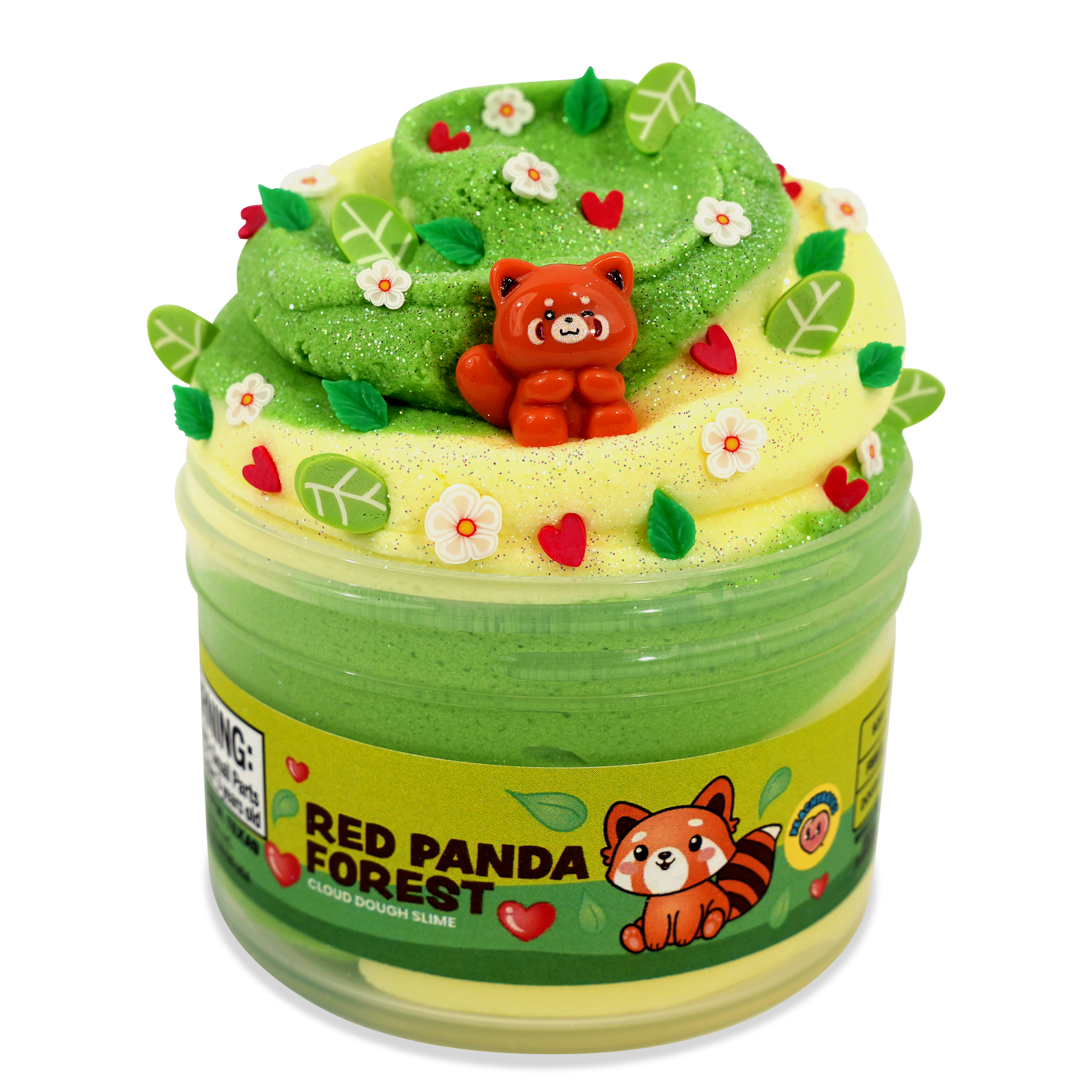 PeachyBbies 7 oz Red Panda Forest Slime