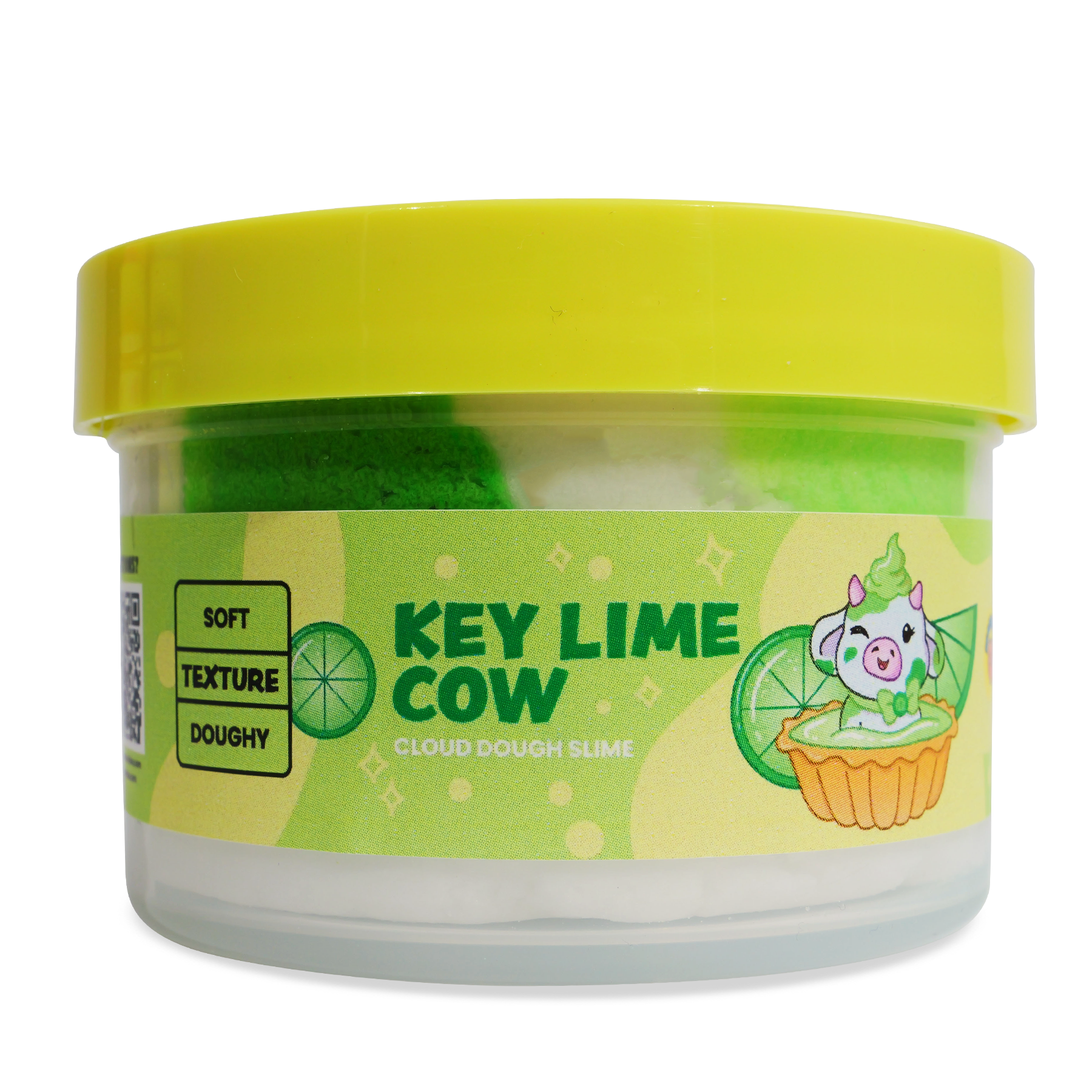 PeachyBbies 7 oz Key Lime Cow Slime