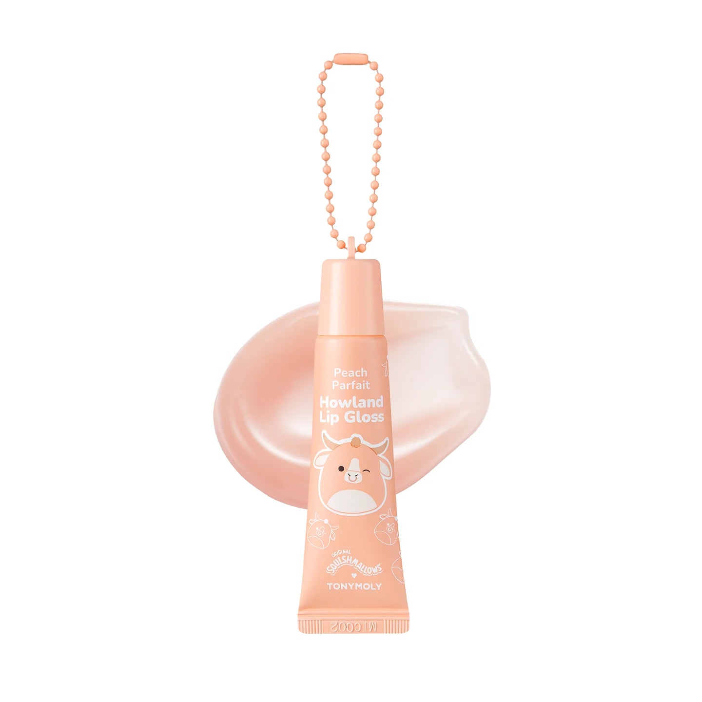 Squishmallow X TONYMOLY Howland's Peach Parfait Lip Gloss