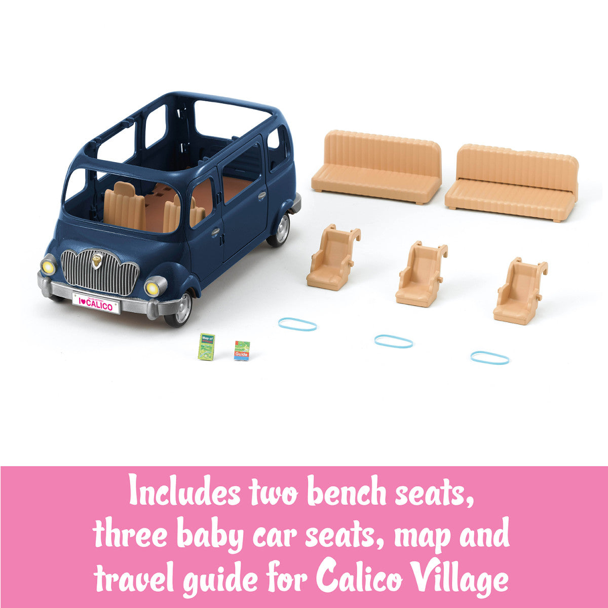 Calico Critters Family Seven Seater Van Blue