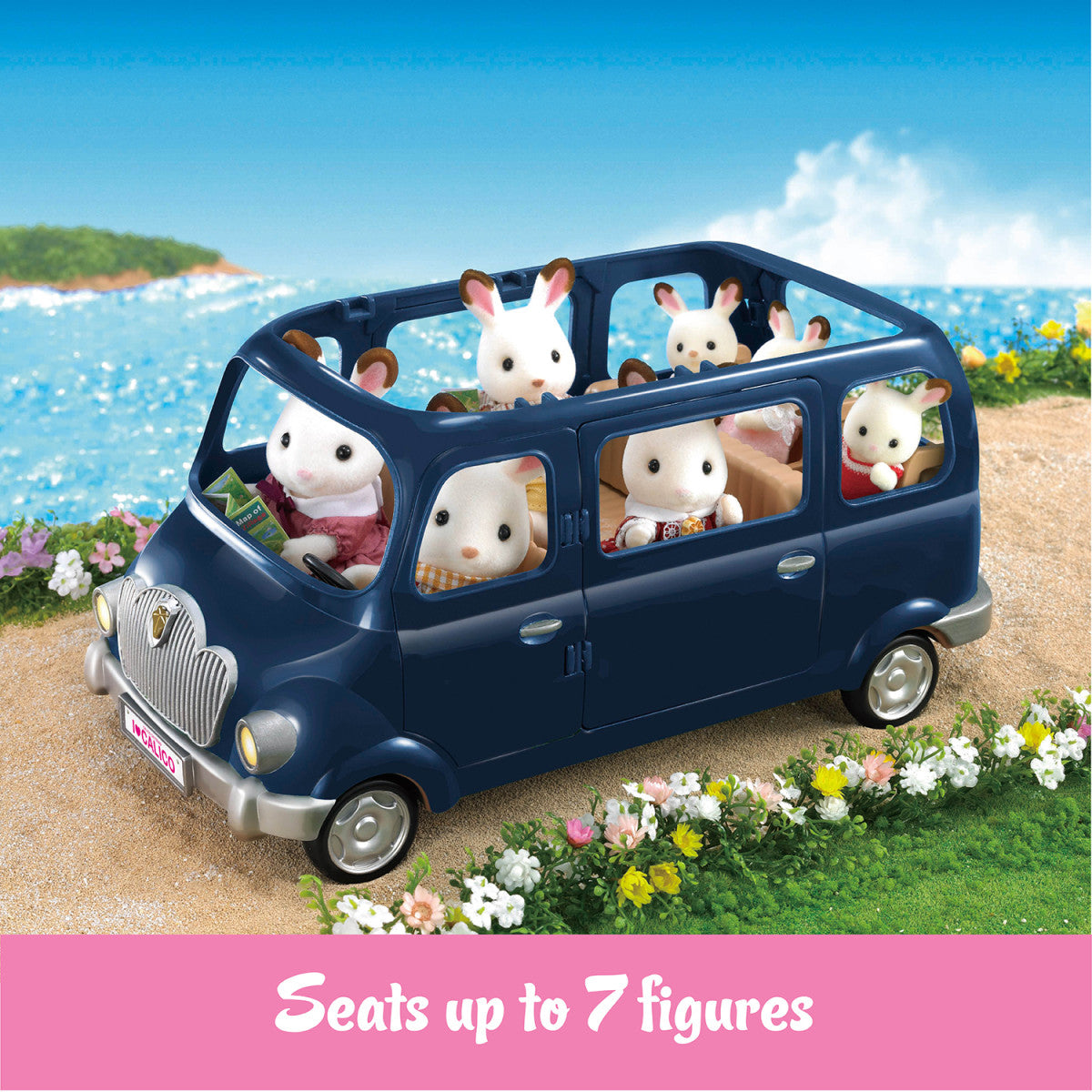 Calico Critters Family Seven Seater Van Blue