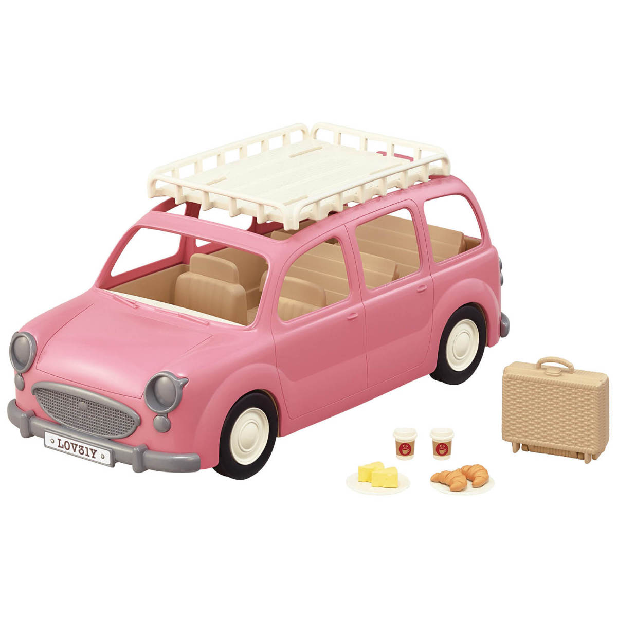 Calico Critters Family Picnic Van Pink