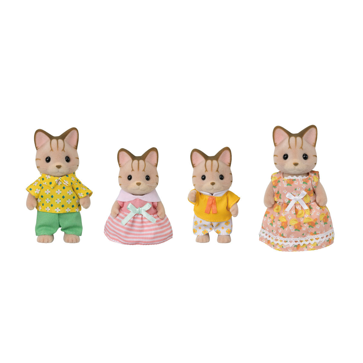 Calico Critters Sandy Striped Cat Family