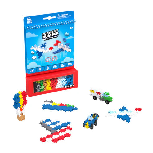 Plus Plus Puzzle By Number Activity Pad - Transportation - 125 Piece ...