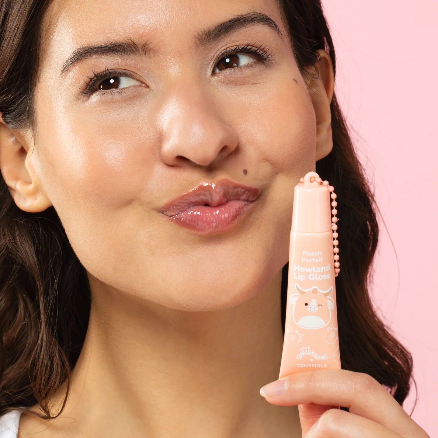 Squishmallow X TONYMOLY Howland's Peach Parfait Lip Gloss
