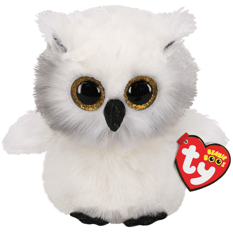 Ty Beanie Boos 8 Inch Austin the Snowy Owl Plush Toy
