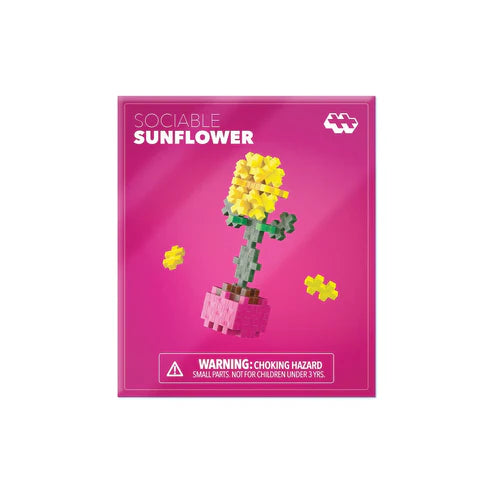 Plus Plus Plant Packet - Sociable Sunflower - 30 Piece Building Set