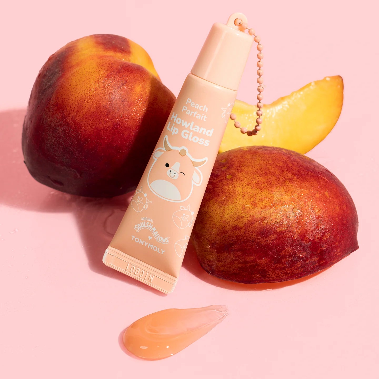 Squishmallow X TONYMOLY Howland's Peach Parfait Lip Gloss