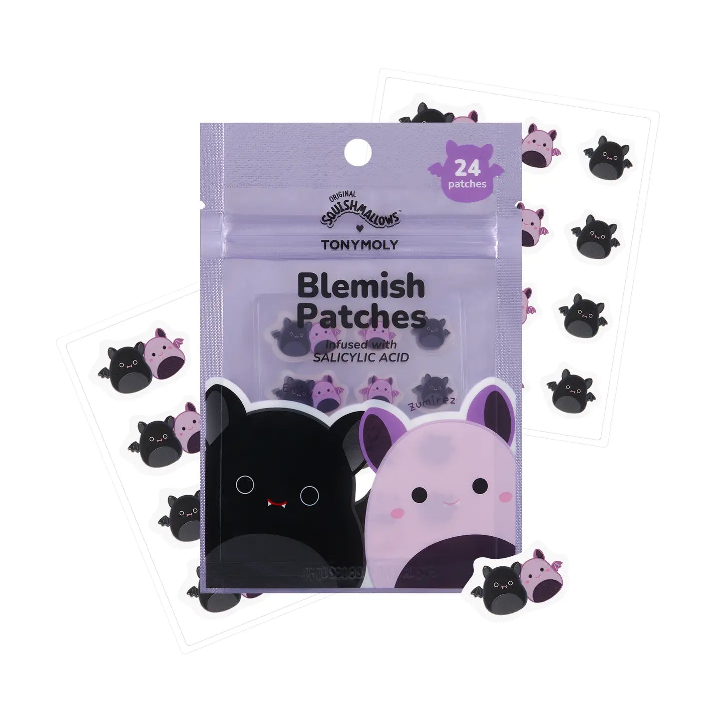 Squishmallow X TONYMOLY Emily and Zumirez Blemish Patches