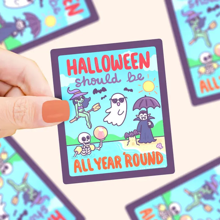 Turtle's Soup Halloween Should Be All Year 'Round Vinyl Sticker