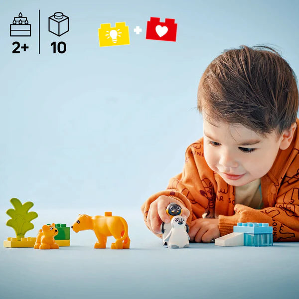 LEGO® DUPLO® Wild Animal Families: Penguins & Lions 10442