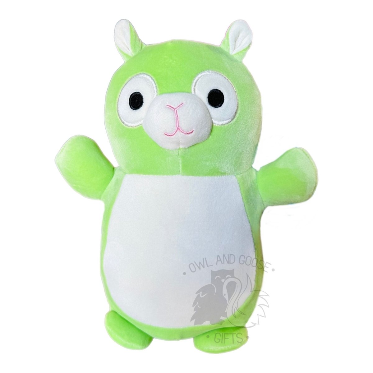 Squishmallow 10 Inch Jim the Alpaca Hug Mees Plush Toy - Owl & Goose Gifts