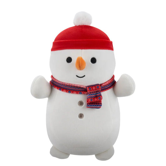 Squishmallow 10 Inch Manny the Snowman Christmas Hug Mees Plush Toy - Owl & Goose Gifts