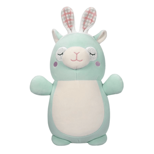 Squishmallow 10 Inch Miley the Llama with Ears Easter Hug Mees Plush Toy - Owl & Goose Gifts