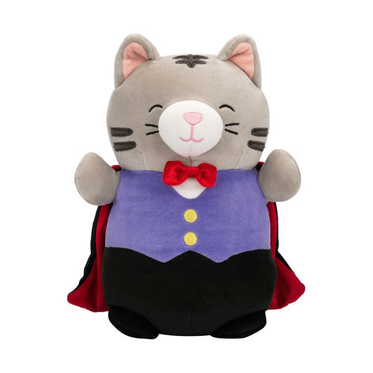 Squishmallow 10 Inch Tally the Vampire Cat Halloween Hug Mees Plush Toy - Owl & Goose Gifts