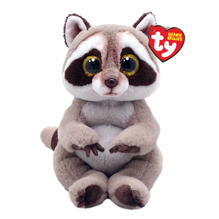 Ty Beanie Bellies 8 Inch Petey the Raccoon Plush Toy