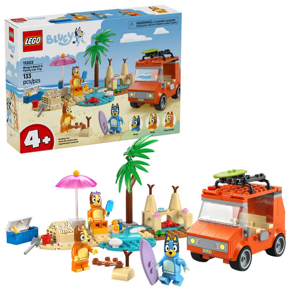 LEGO®  Bluey's Beach & Family Car Trip 11202