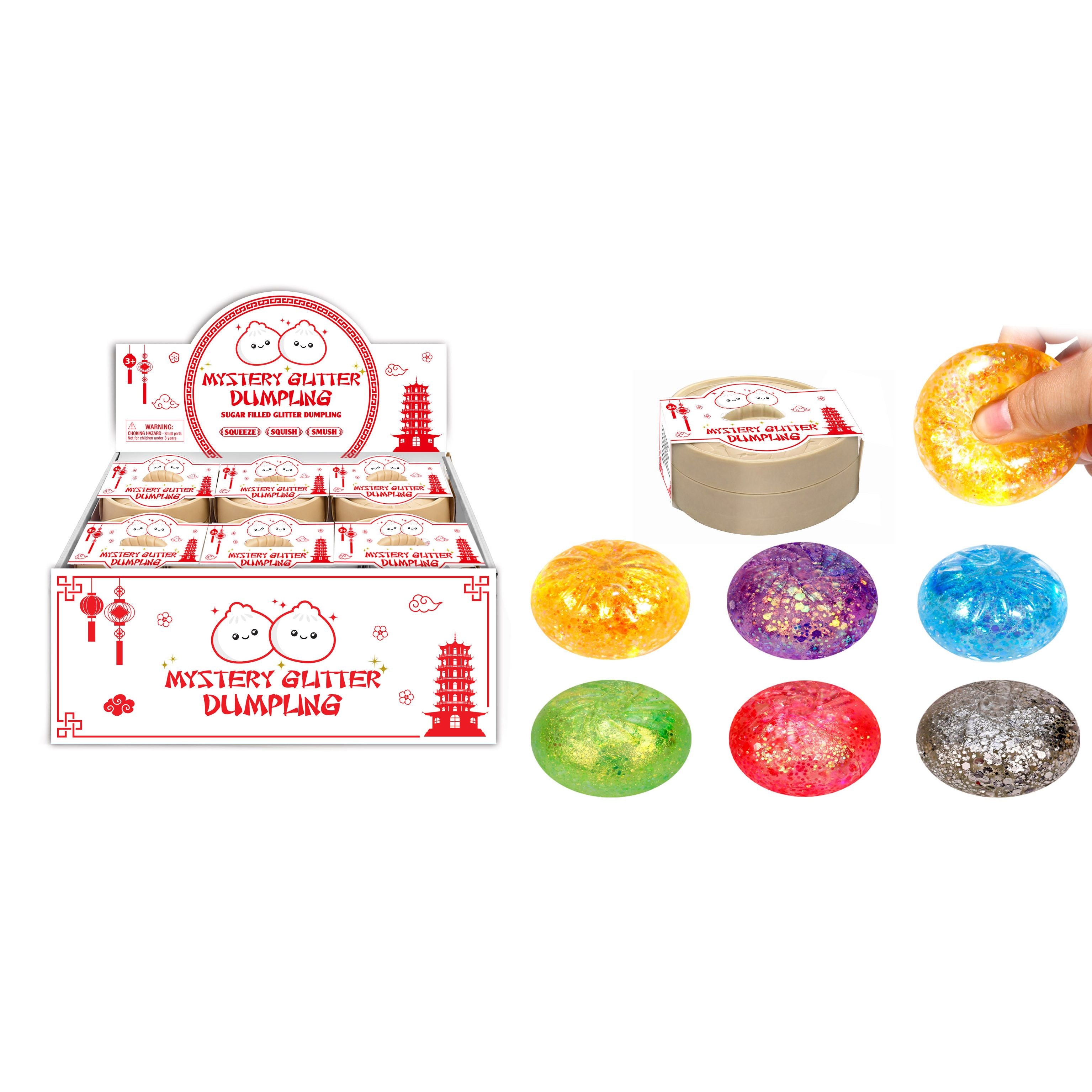 Master Toys 3.5 Inch Mystery Glitter Dumpling Maltose Slow Rise - Sensory Fidget Toy