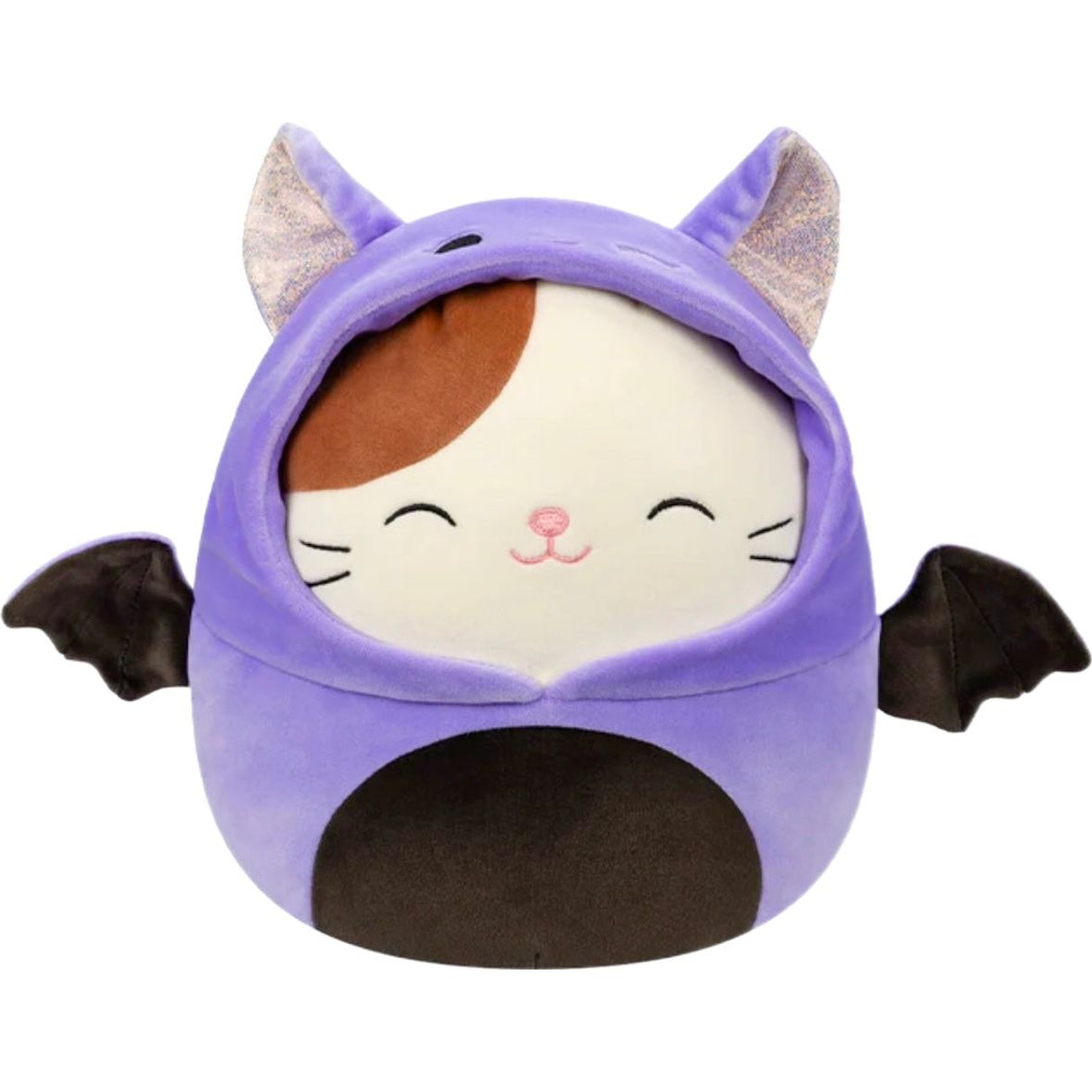 Squishmallow 12 Inch Cam the Cat in Bat Costume Halloween Plush Toy - Owl & Goose Gifts