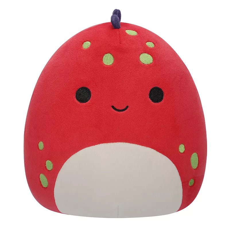 Squishmallow 12 Inch Dolan the Red Dinosaur Plush Toy - Owl & Goose Gifts