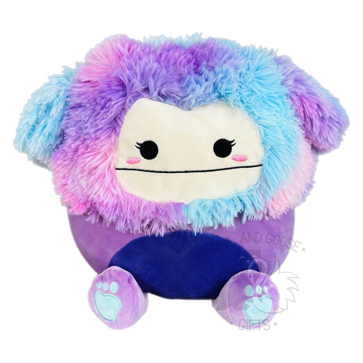 Squishmallow 12 Inch Eden the Purple Bigfoot Limited Plush Toy - Owl & Goose Gifts