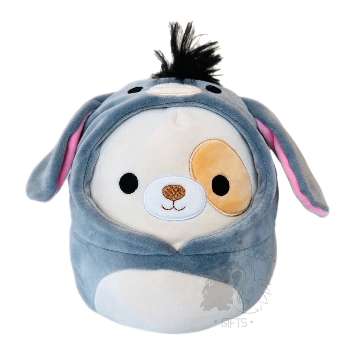 Squishmallow 12 Inch Harris the Dog in Donkey Costume Plush Toy - Owl & Goose Gifts