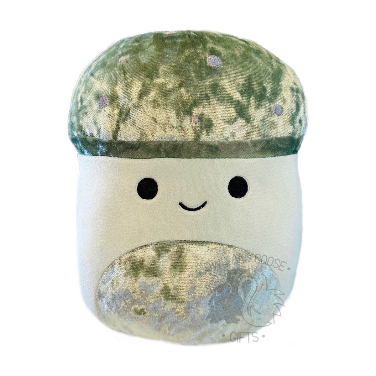 Squishmallow 12 Inch Ismail the Mushroom Velvet Squad Plush Toy - Owl & Goose Gifts