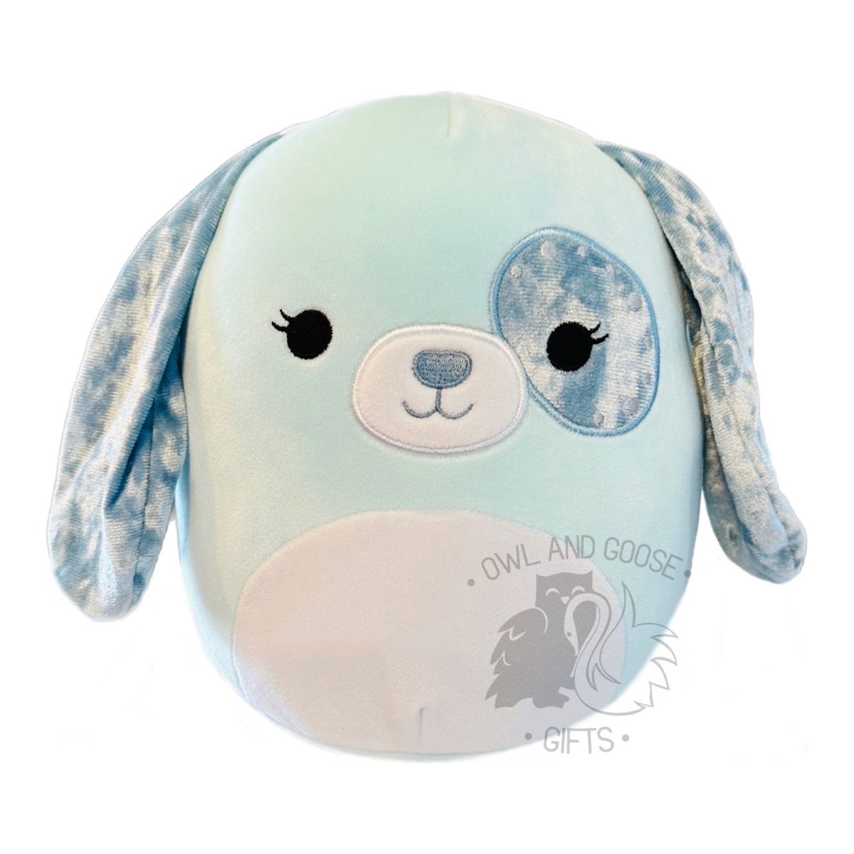 Squishmallow 12 Inch Linnea the Dog Velvet Squad Plush Toy - Owl & Goose Gifts