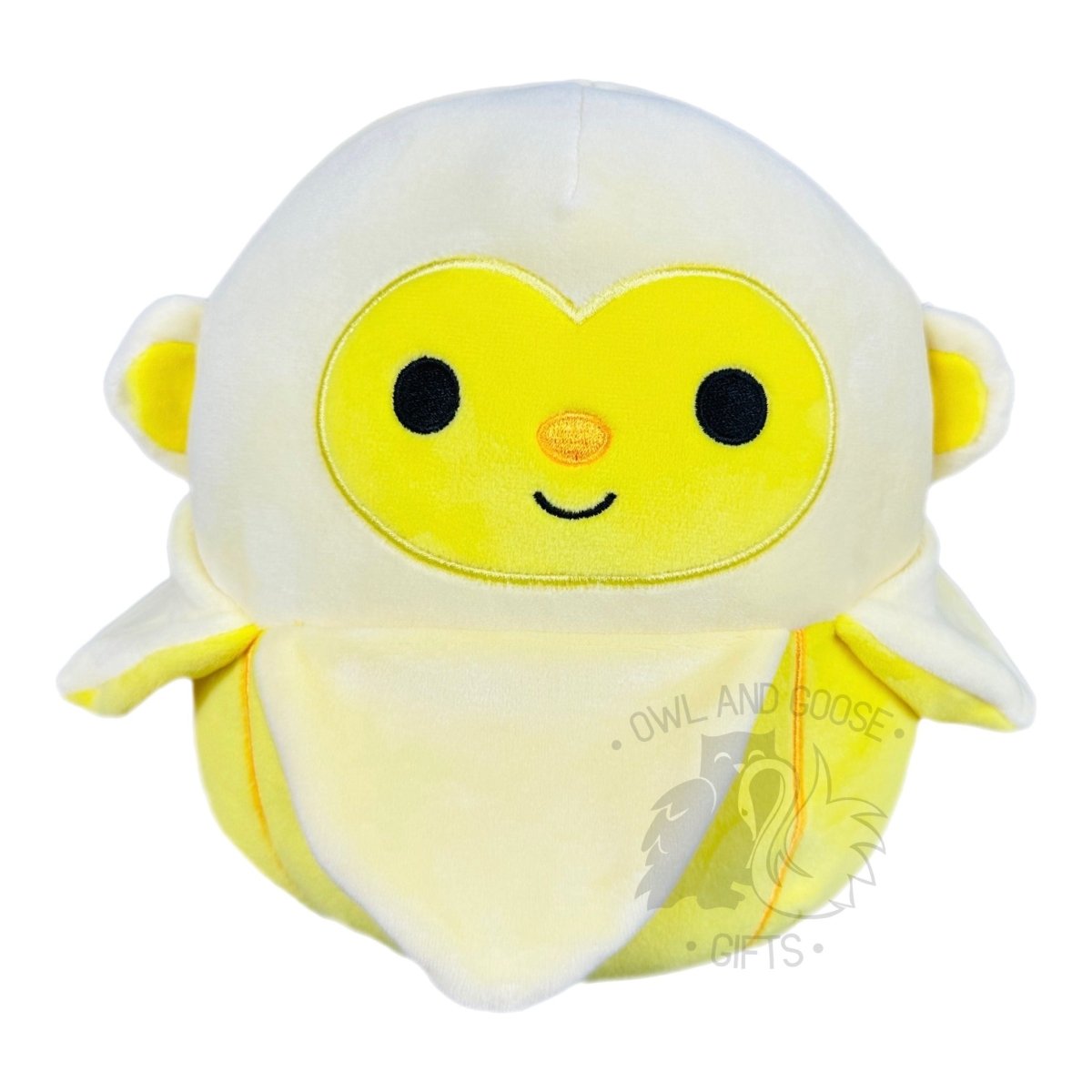 Squishmallow 12 Inch Pierogi the Banana Monkey Plush Toy - Owl & Goose Gifts