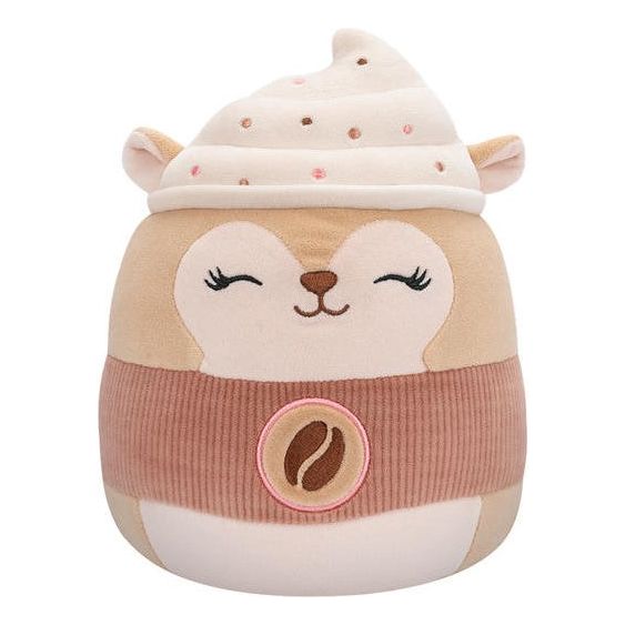 Squishmallow 12 Inch Reza the Latte Squirrel Plush Toy - Owl & Goose Gifts