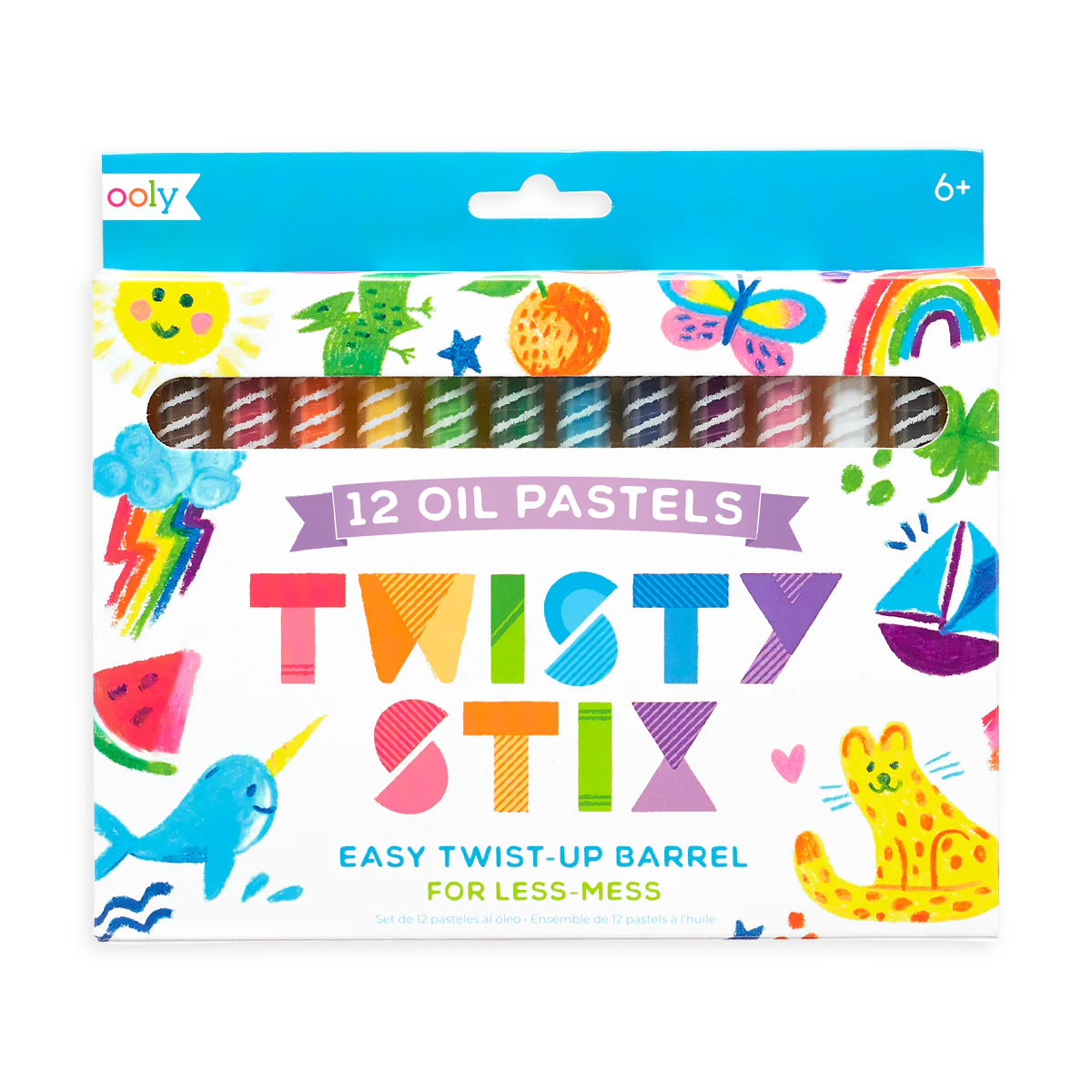 Ooly Twisty Stix: Oil Pastels (Set of 12)