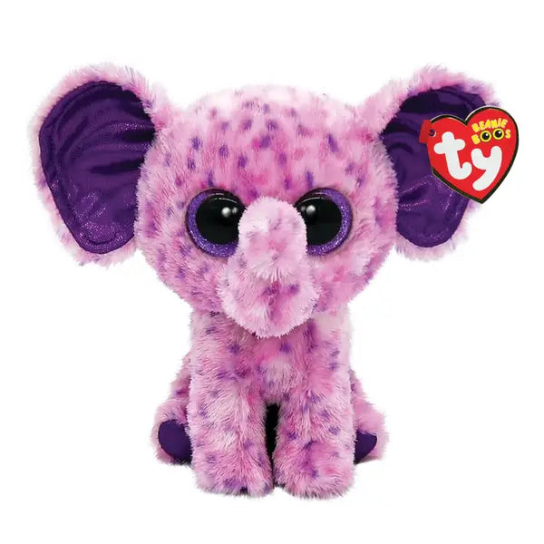 Ty Beanie Boos 8 Inch Eva the Purple Elephant Plush Toy