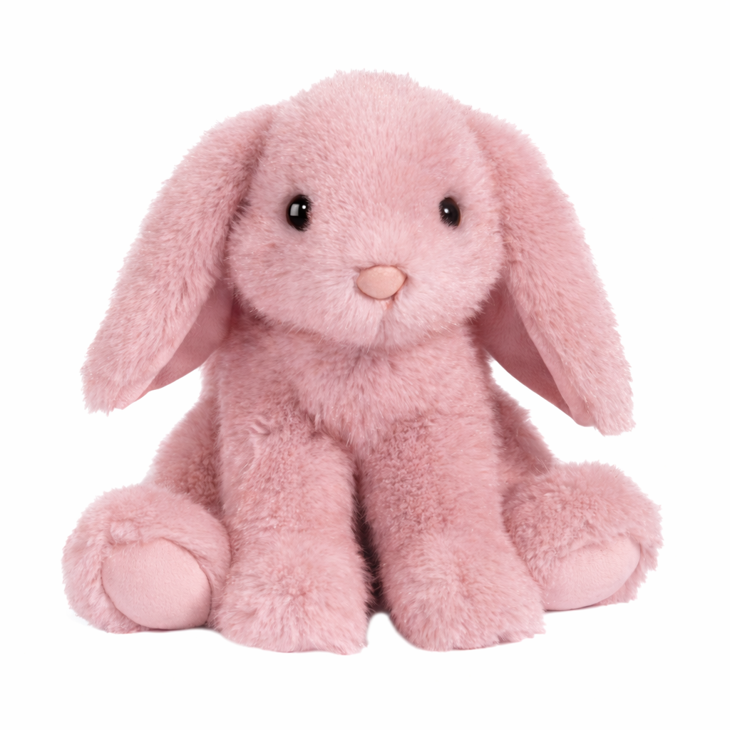 Douglas 9 Inch Kenzie the Pink Tipped Bunny Soft Plush Toy