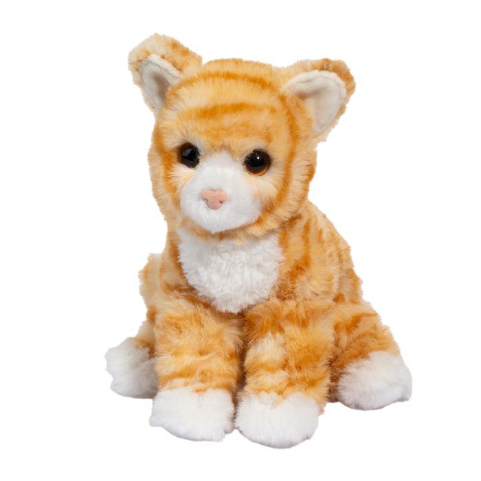 Douglas 7 Inch Gingie the Orange Striped Cat MINI Soft Plush Toy