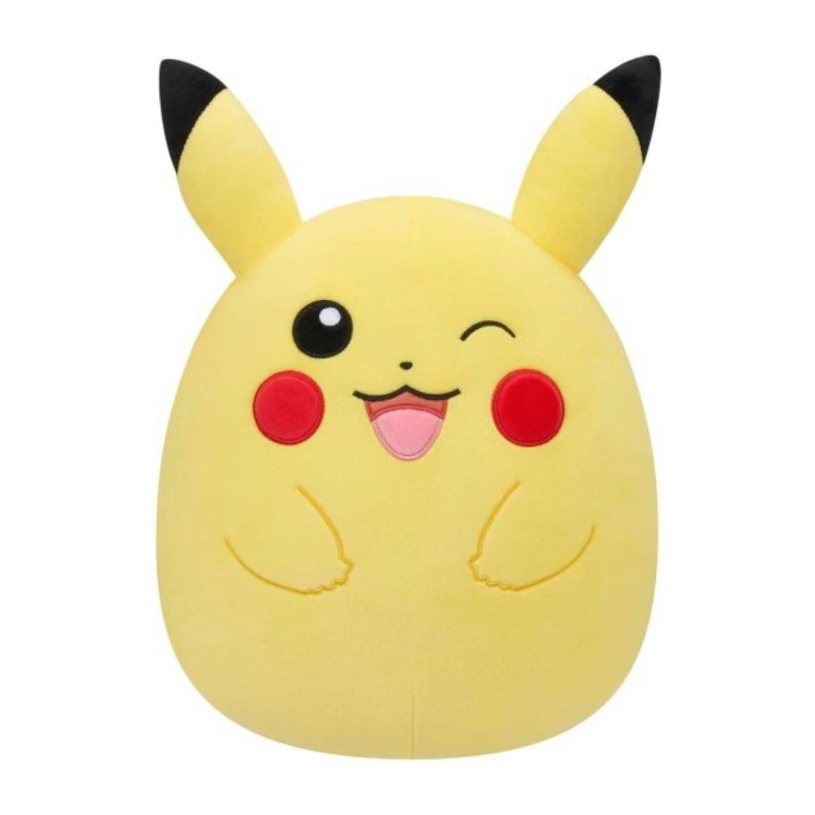 Squishmallow 14 Inch Pokemon Winking Pikachu Plush Toy - Owl & Goose Gifts