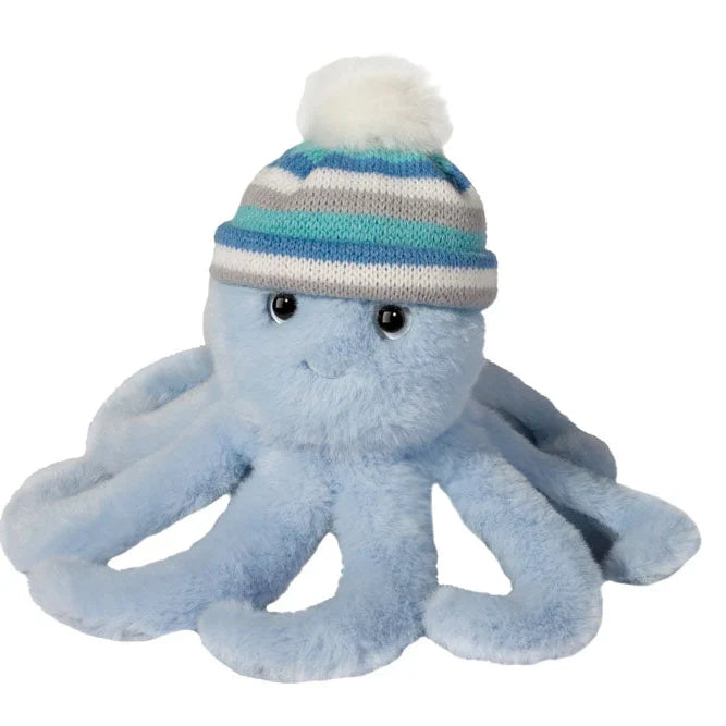 Douglas 8 Inch Winter Octopus w/Hat Plush Toy