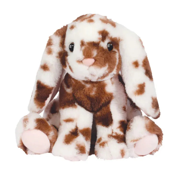 Douglas 9 Inch Roxie the Brown Spotted Bunny Soft Plush Toy