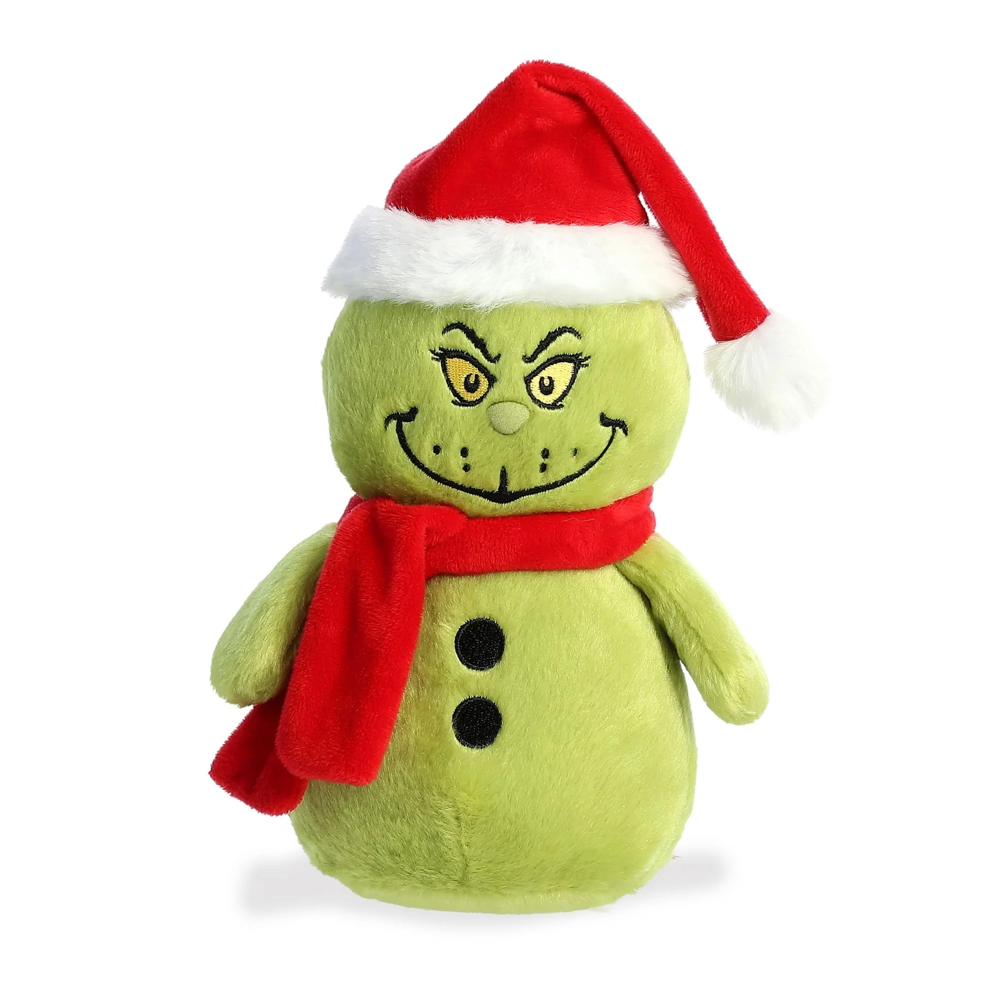 Aurora Plush 8 Inch Dr. Suess Grinch Snowman Holiday Plush Toy
