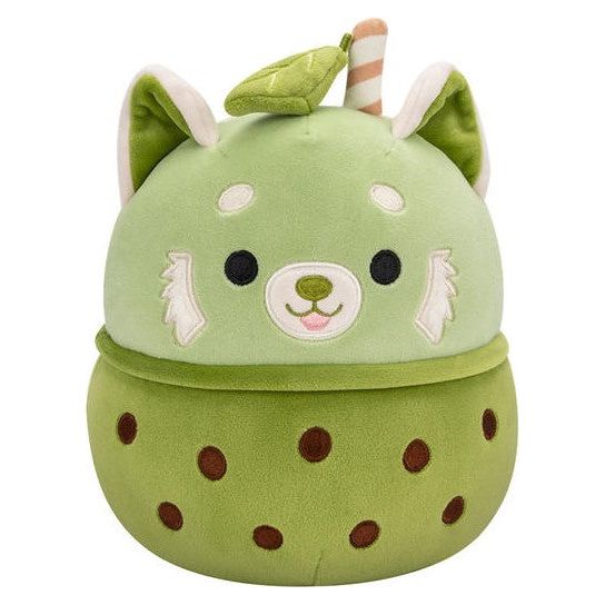 Squishmallow 16 Inch Eitan the Matcha Boba Red Panda Plush Toy - Owl & Goose Gifts