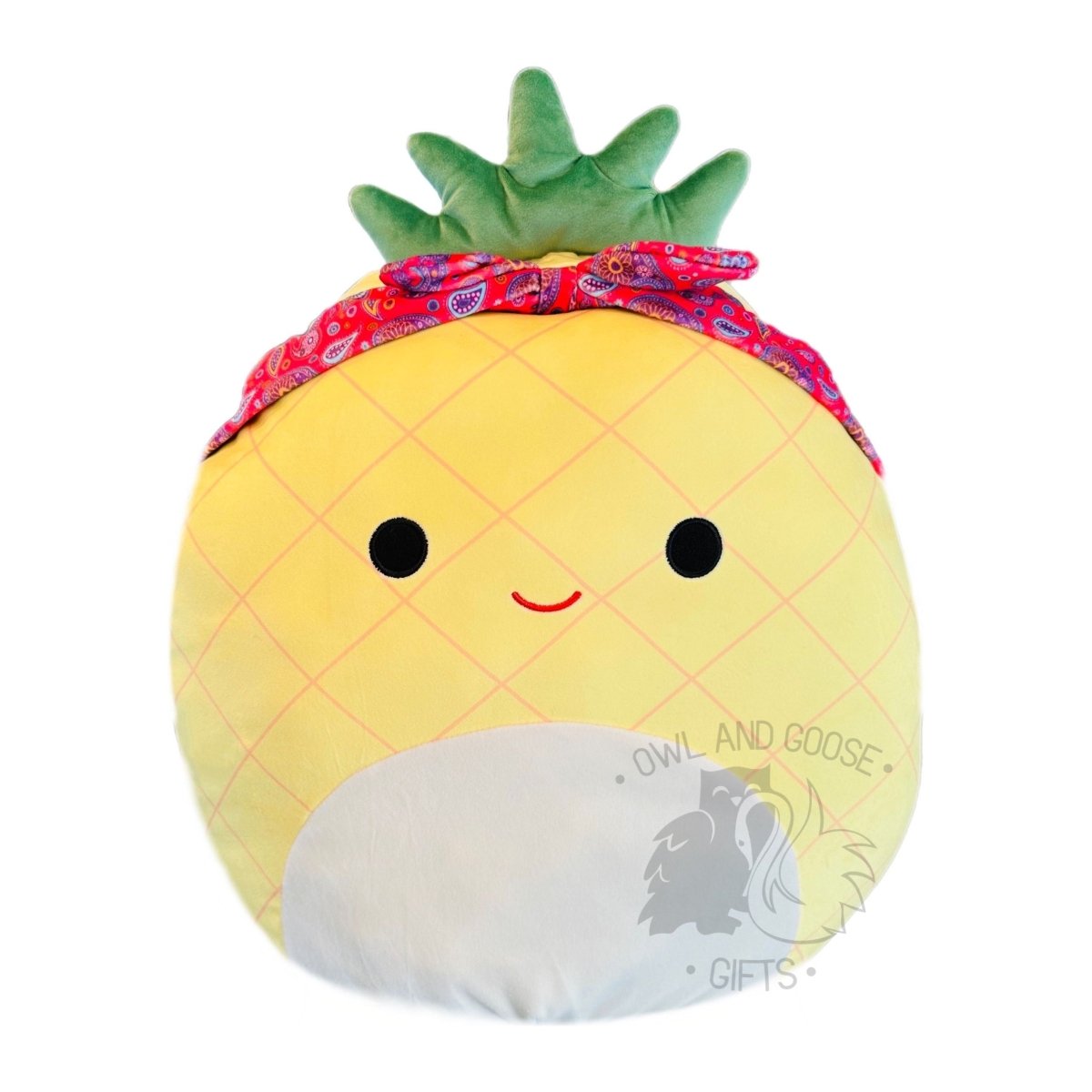 Squishmallow 16 Inch Maui the Pineapple with Headband Plush Toy - Owl & Goose Gifts