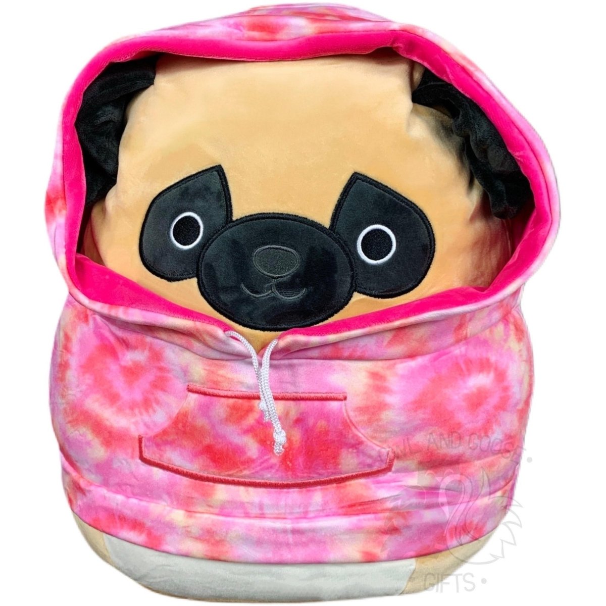 Squishmallow 16 Inch Prince the Pug with Hoodie Plush Toy Owl Goose Gifts