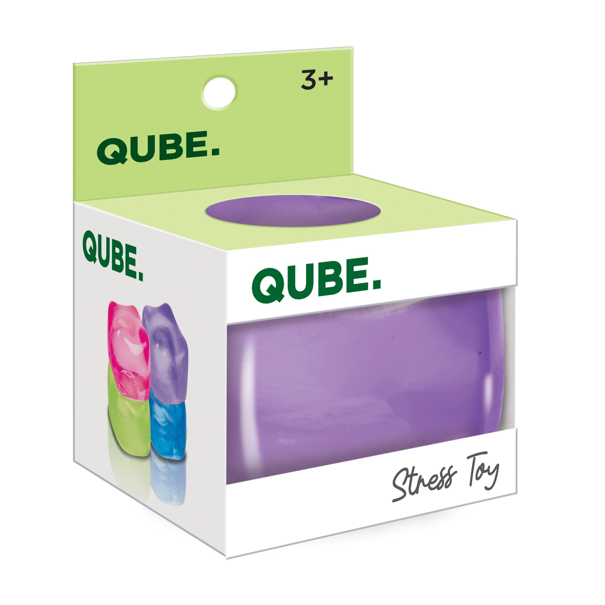 Master Toys 2.5 Inch Qube Maltose Filled Squishy - Sensory Fidget Toy